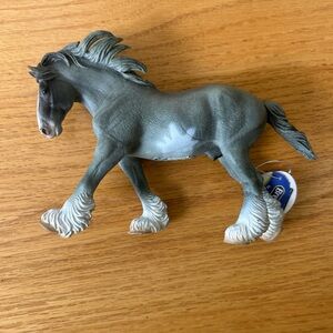 New Breyer CollectA Clydesdale Stallion Black Sabino Roan Item No. 88620